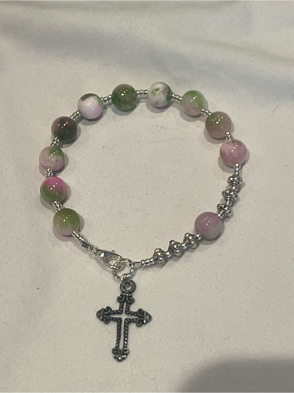 Jade rosary bracelet